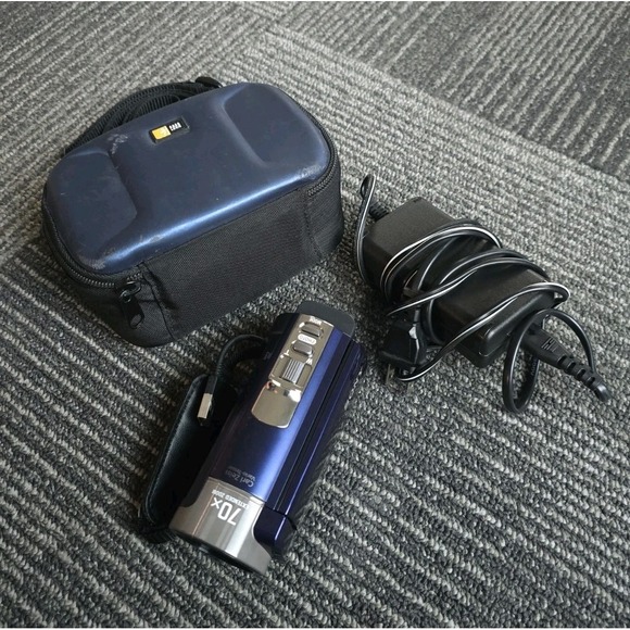 Sony Other - Sony DCR-SX45 Handycam Camcorder Digital Video Camera 2000x Zoom Purple Tested